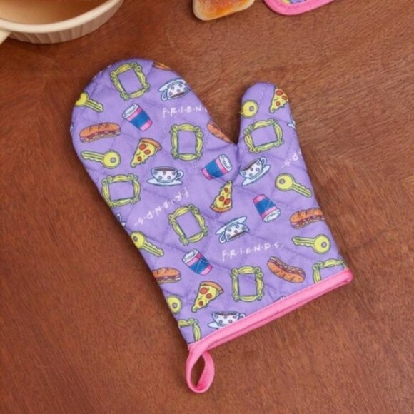Friends Themed Purple Oven Mitt - Picture 5 of 5